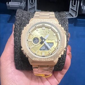 Ativa Gold Dual Time Watch